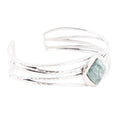 Terra Green Seraphinite and Sterling Silver Cuff Bracelet
