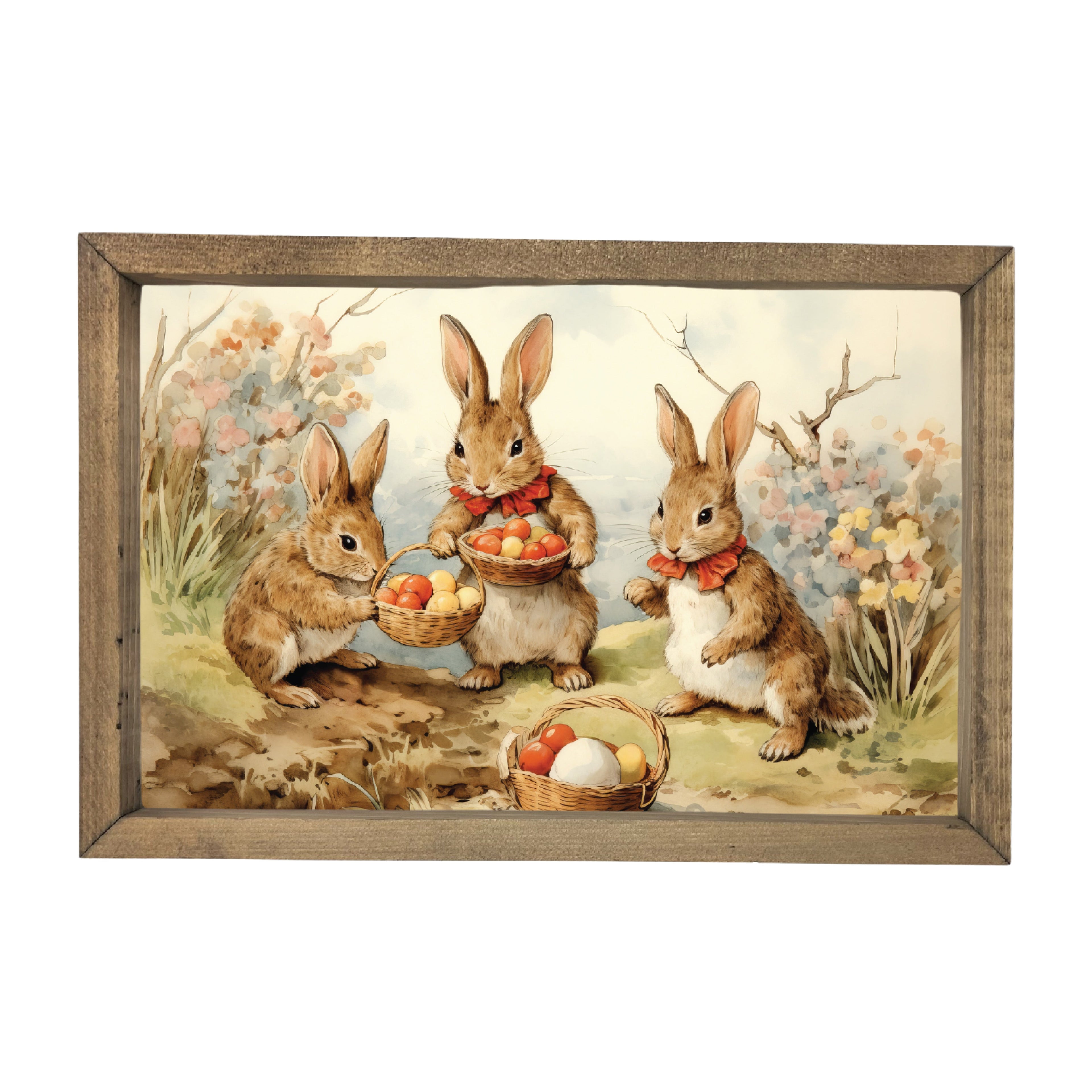 Bunny Egg Hunt Framed Art