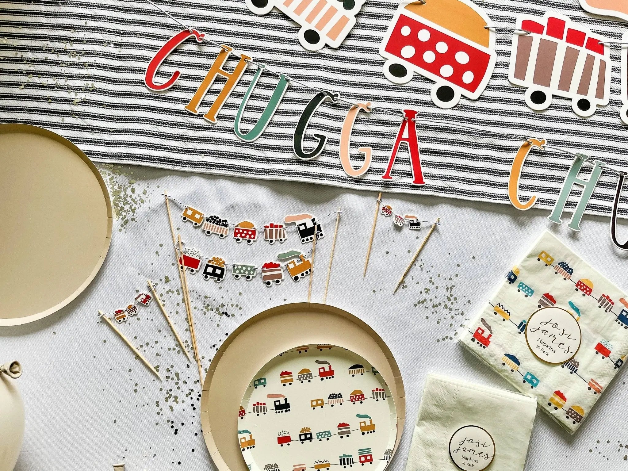 Train Dessert Plates (12pcs)