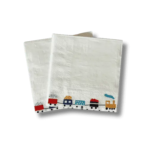 Train Small Disposable Paper Napkins (24pcs)