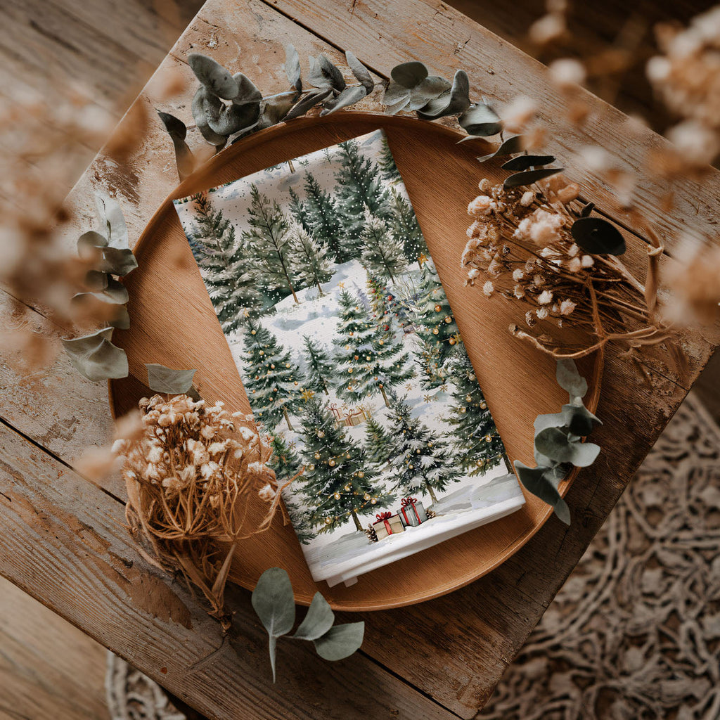 Winter Trees Kitchen Towel