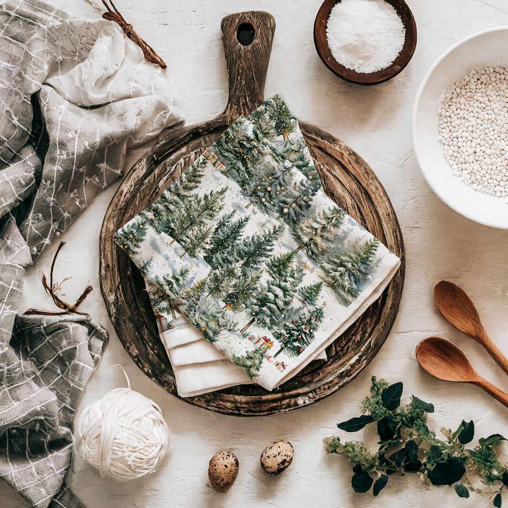 Winter Trees Kitchen Towel