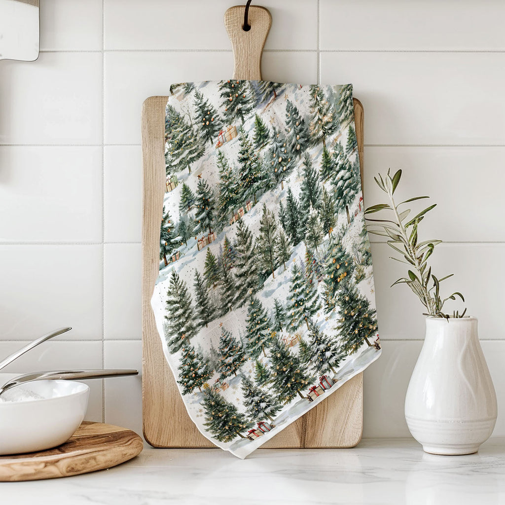 Winter Trees Kitchen Towel