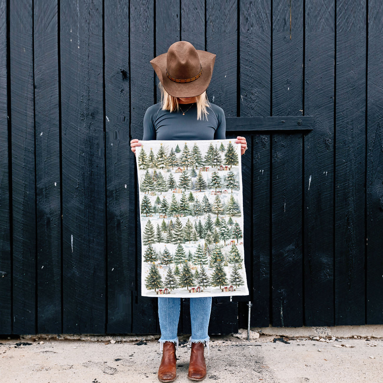 Winter Trees Kitchen Towel