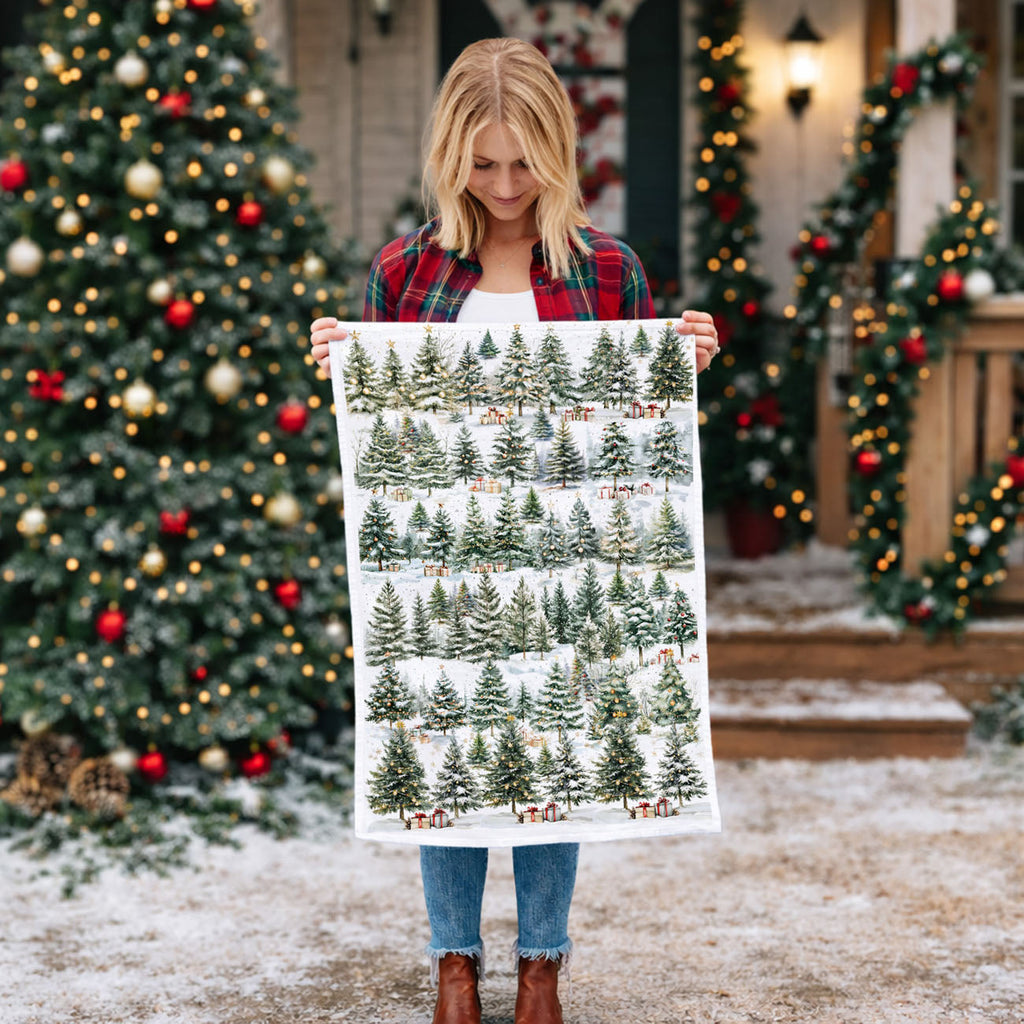 Winter Trees Kitchen Towel