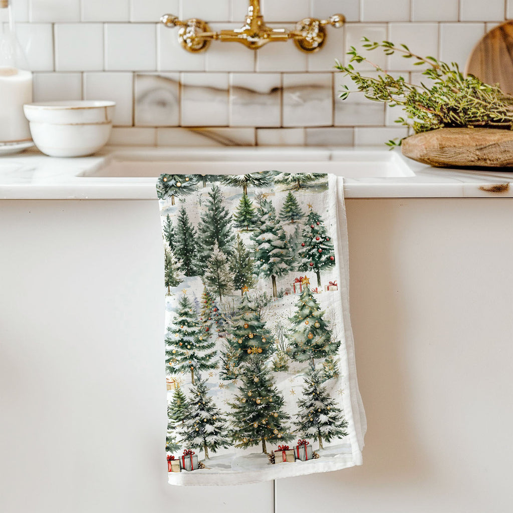 Winter Trees Kitchen Towel