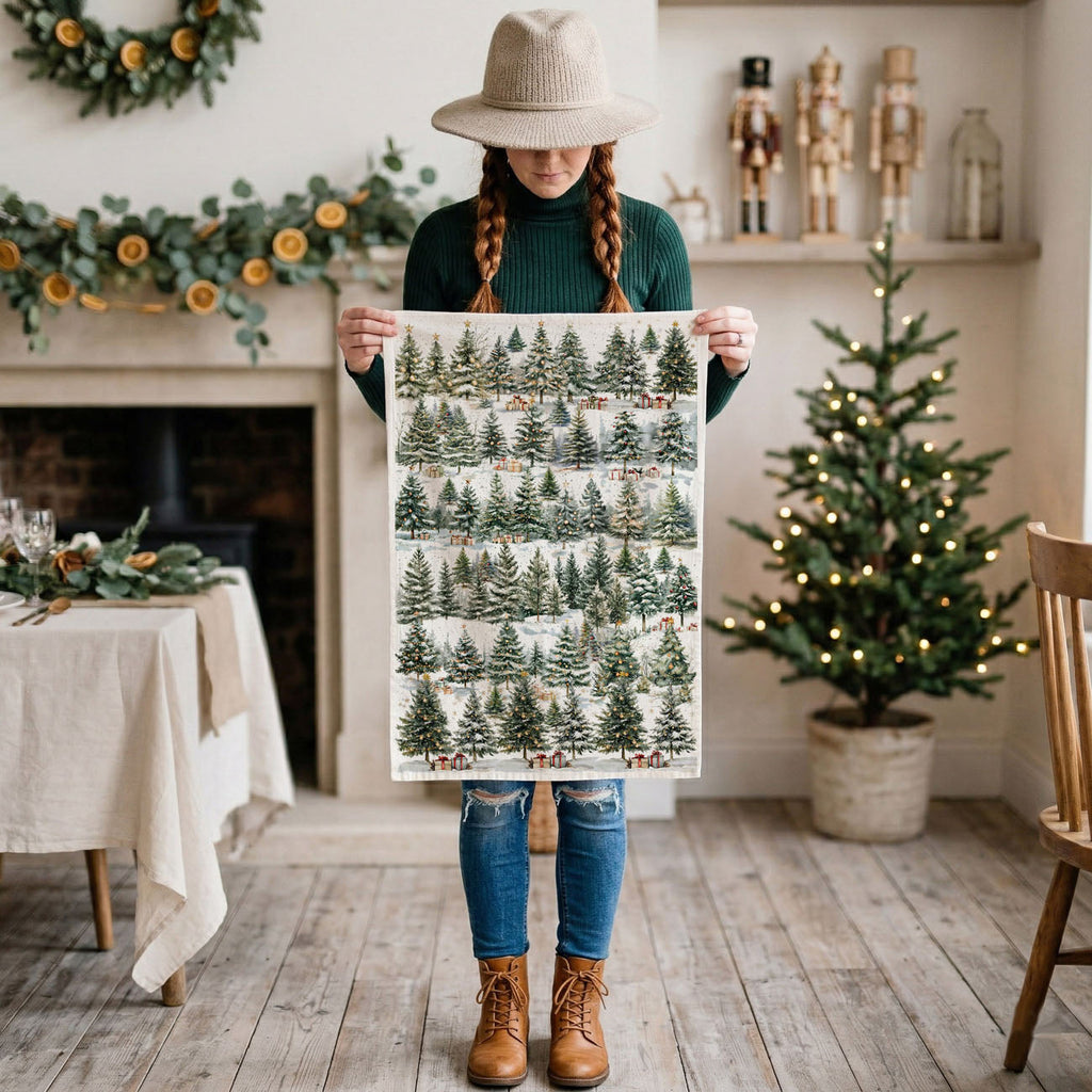 Winter Trees Kitchen Towel