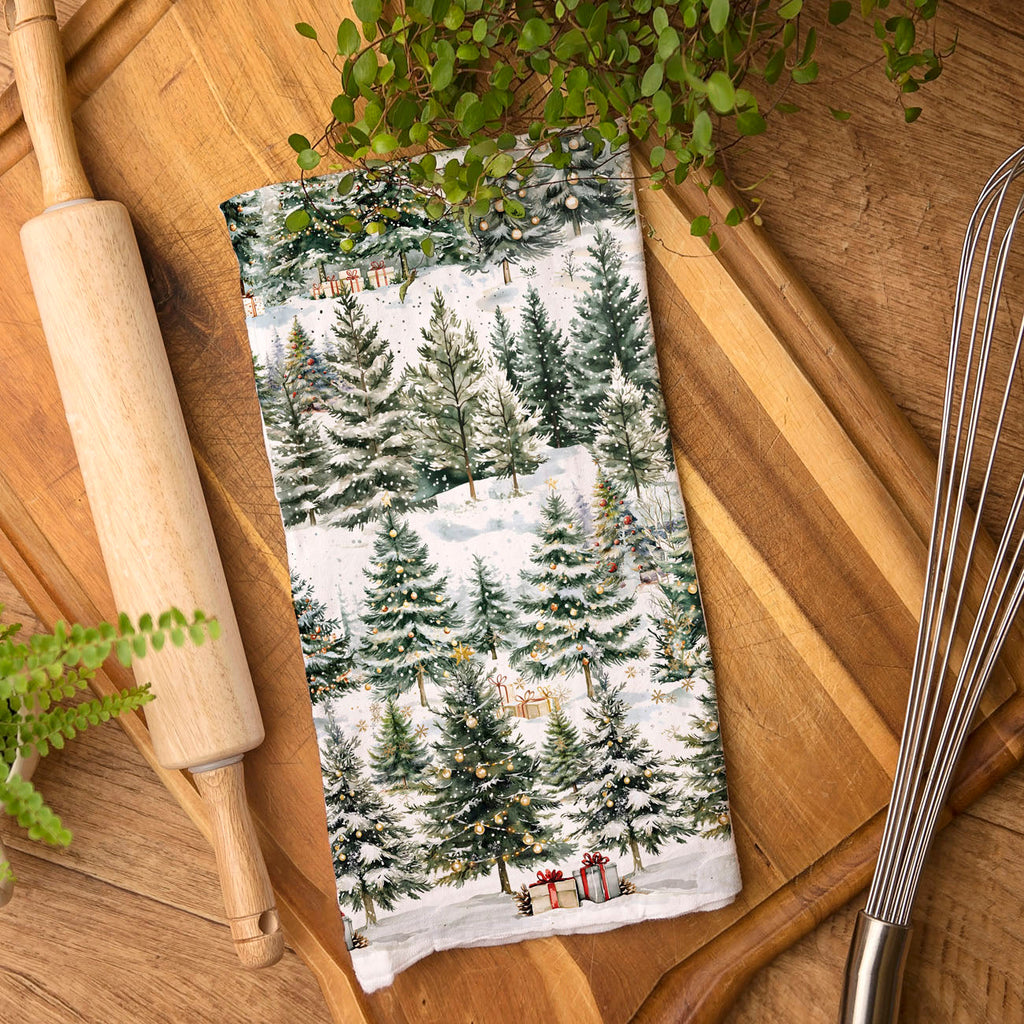 Winter Trees Kitchen Towel
