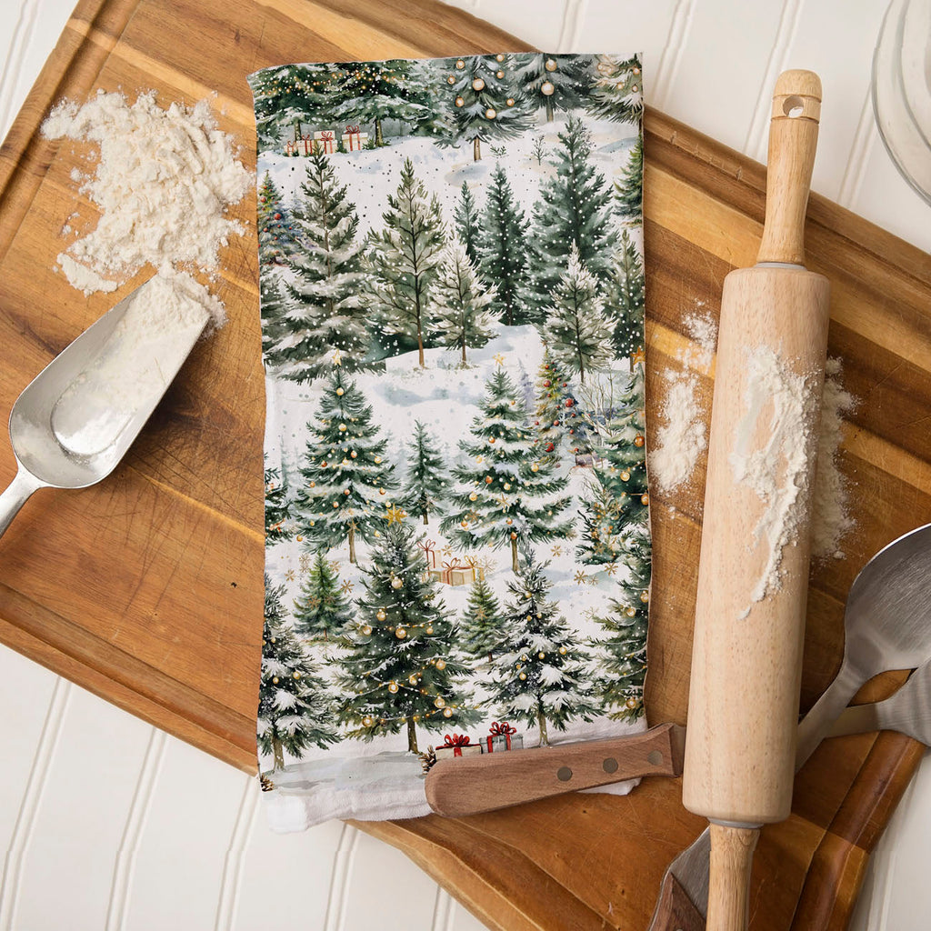 Winter Trees Kitchen Towel