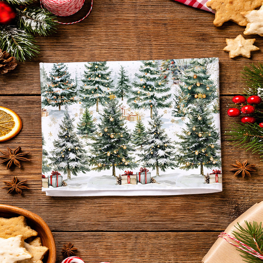 Winter Trees Kitchen Towel