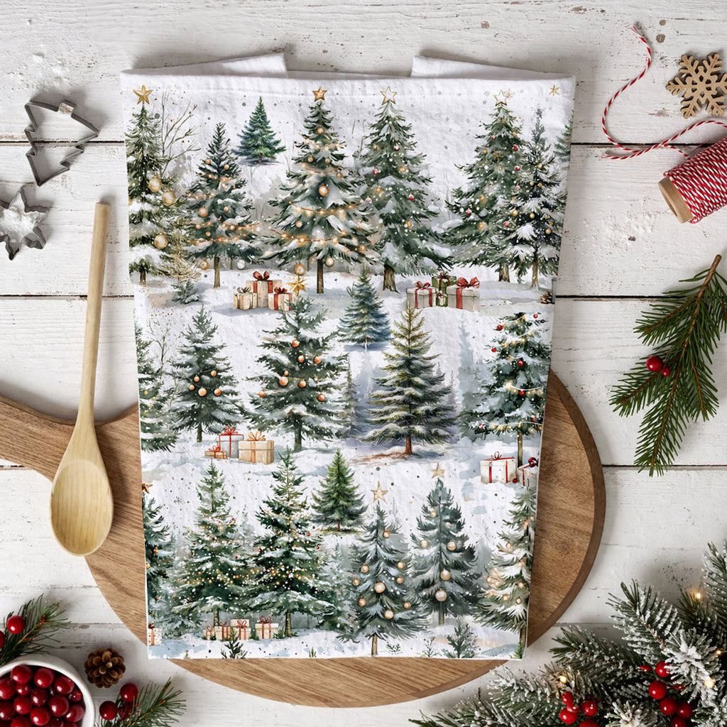 Winter Trees Kitchen Towel