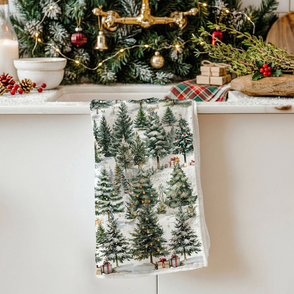 Winter Trees Kitchen Towel