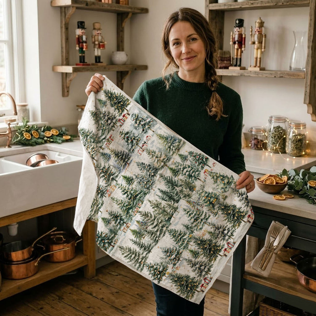 Winter Trees Kitchen Towel