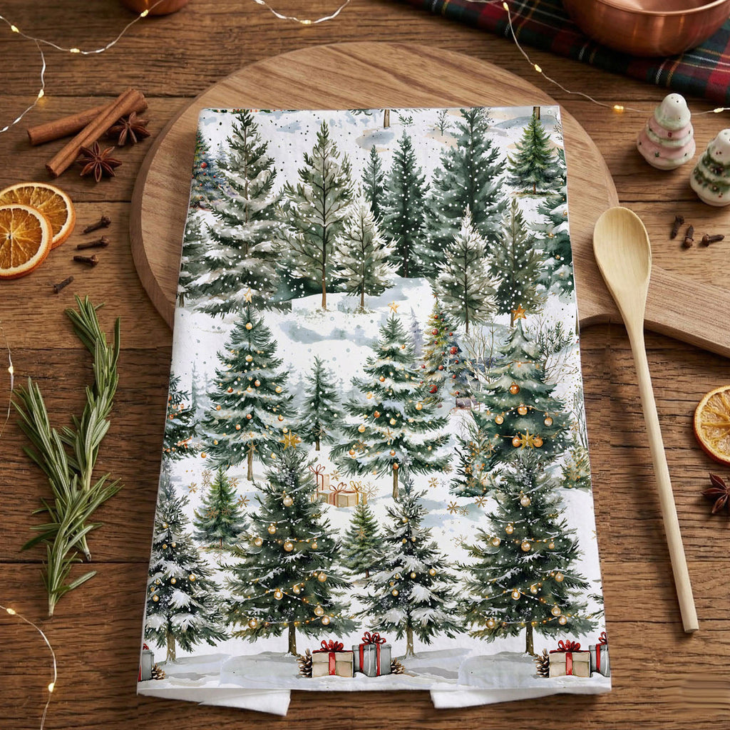 Winter Trees Kitchen Towel