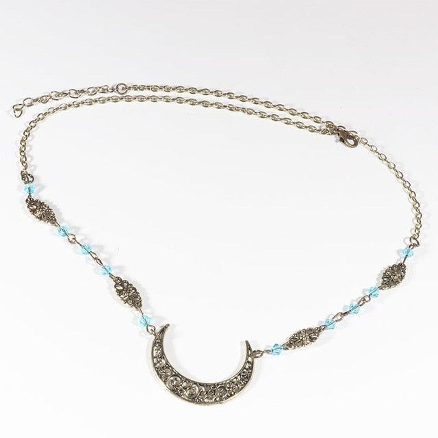 Vintage Moon Pattern Accesorios Mujer Head Chain Beads Hair Jewelry Party Wedding Headband for Women Crown Gorgeous Hair Accessories For Women