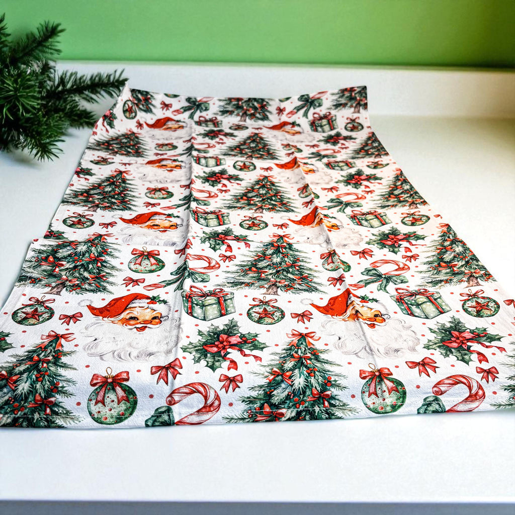 Santa Vintage Kitchen Towel