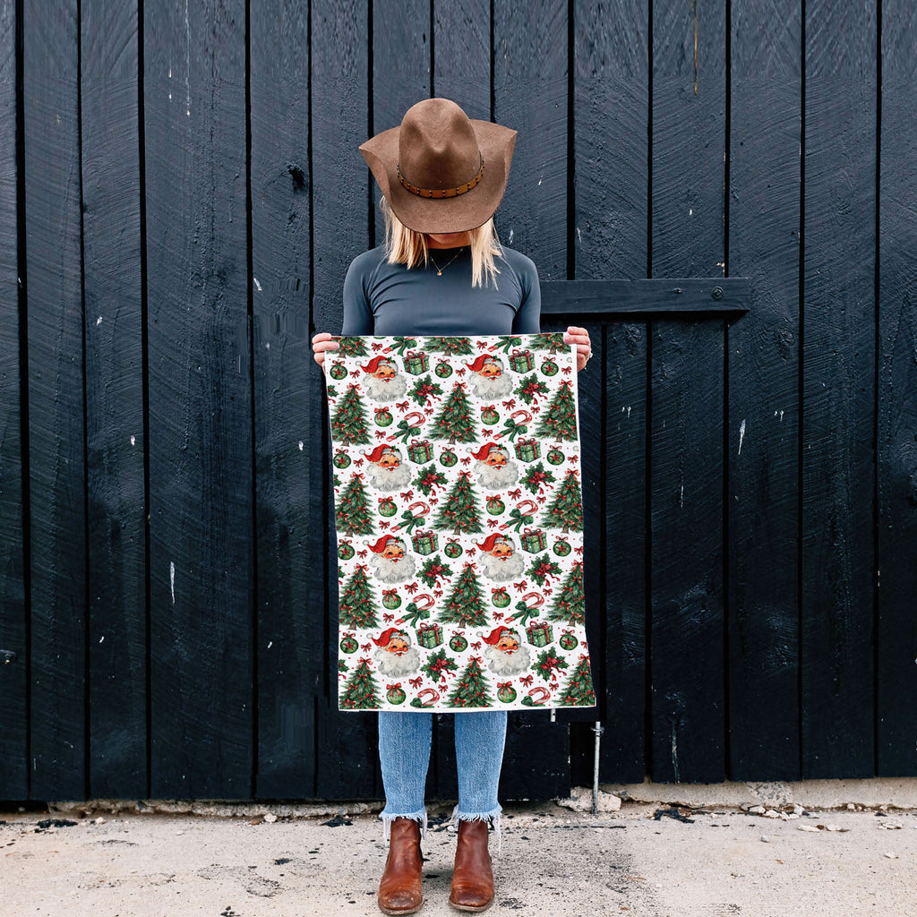 Santa Vintage Kitchen Towel
