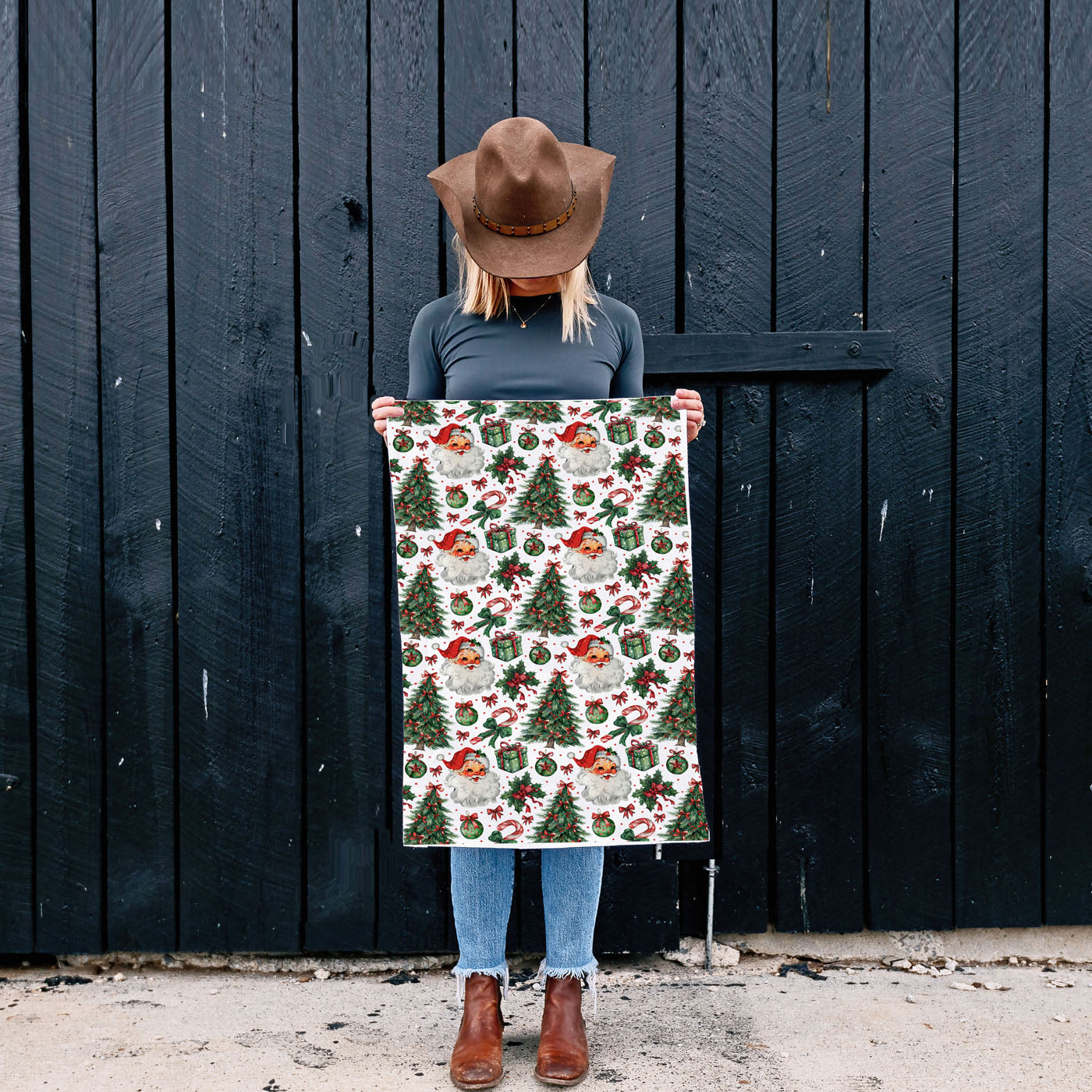 Santa Vintage Kitchen Towel