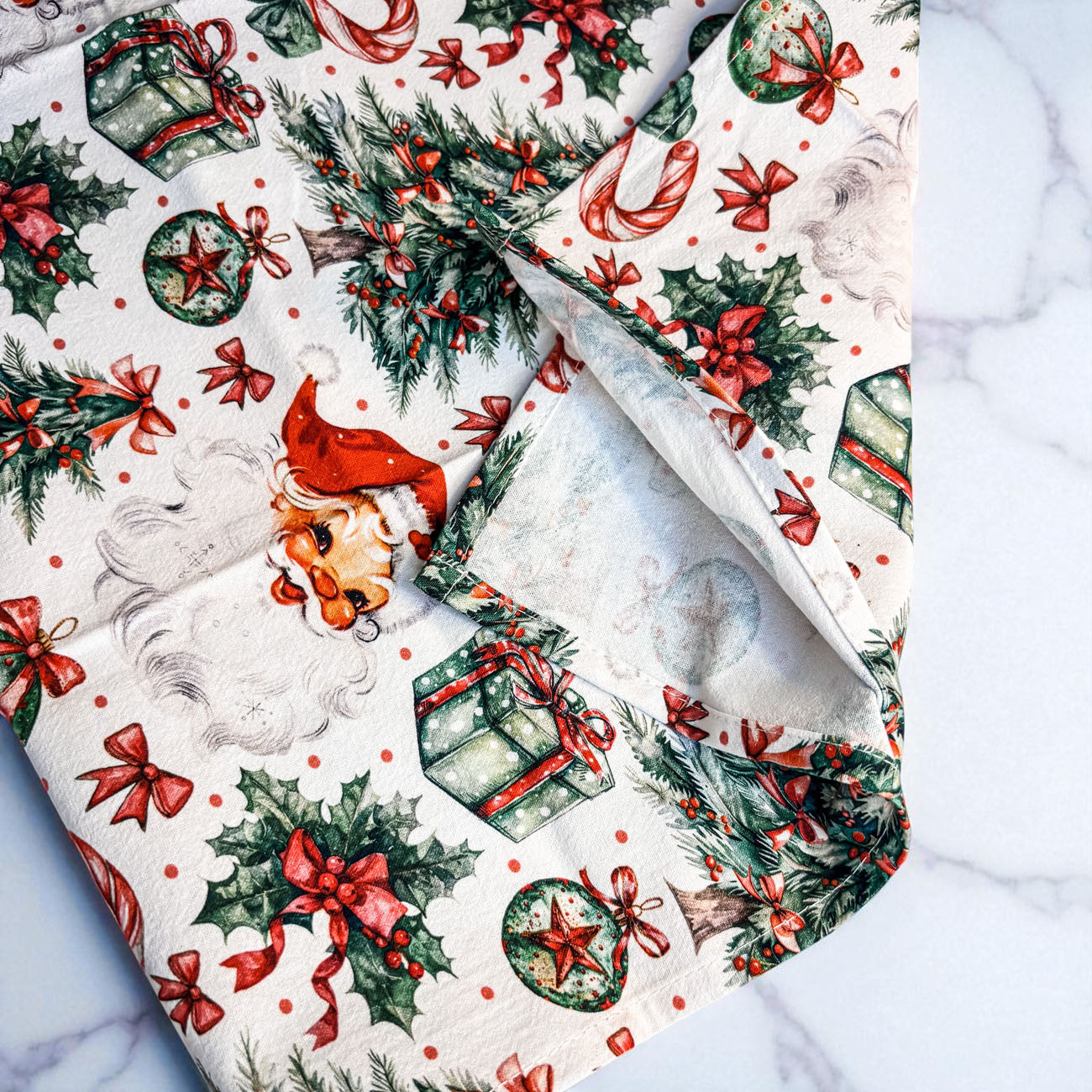 Santa Vintage Kitchen Towel