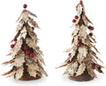 Wood Bark Berry Tree - Rustic Natural Christmas Decor Accent